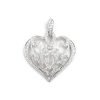 Chad Allison 18K White Gold Diamond Heart Pendant