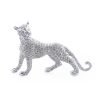 18K White Gold Tiger Diamond Pin Brooch
