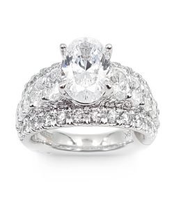 A.JAFFE Oval Center Diamond Engagement Ring MESOV2749/480B