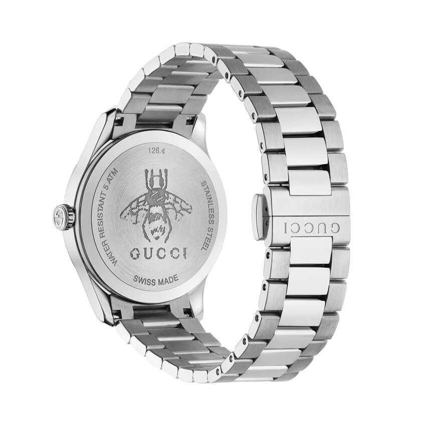 Gucci G-Timeless 38mm Bee Motif Stainless Steel Ladies Watch YA1264126