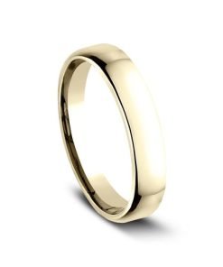 Benchmark Euro Dome Comfort-Fit 4.5MM Polished Plain Men's Wedding Band EUCF14514KY09
