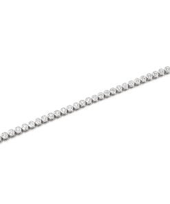18K White Gold Diamond Tennis Bracelet, 0.71 Ctw, 9.38g