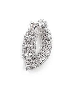 18K White Gold Ladies "Hana" Diamond Earrings, 9.67Ctw, G-H, SI1-SI2