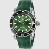 Gucci Dive watch Green Dial Green Rubber Strap YA136360