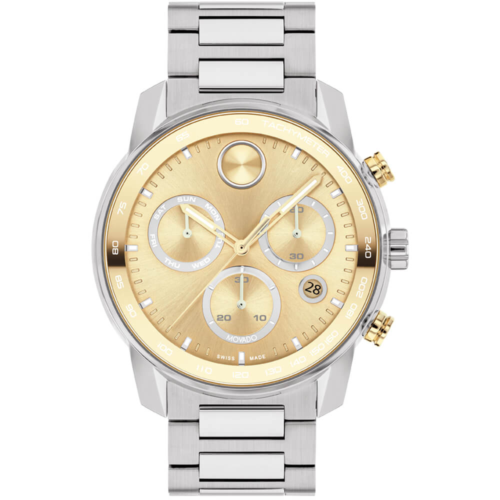 Movado BOLD Verso Two-Tone Stainless Steel Men's Watch 3600907