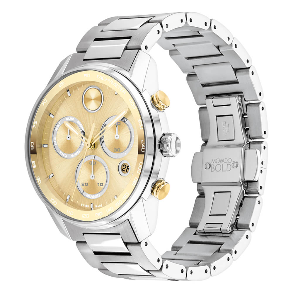 Movado BOLD Verso Two-Tone Stainless Steel Men's Watch 3600907