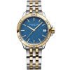 Raymond Weil Tango Blue Frosted Dial Two-Tone Bracelet Ladies Watch 5960-STP-50061