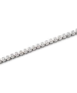 14K White Gold Diamond Tennis Bracelet