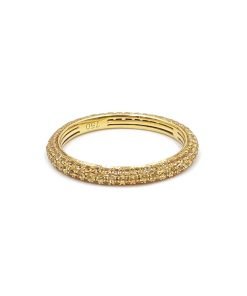 18K Yellow Gold Yellow Sapphire Eternity Ladies Band
