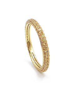 18K Yellow Gold Yellow Sapphire Eternity Ladies Band