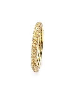 18K Yellow Gold Yellow Sapphire Eternity Ladies Band