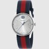 Gucci G-Timeless 38mm Silver Dial Blue and Red Strap watch YA1264237