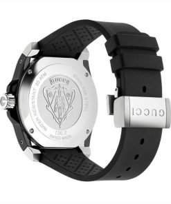Gucci Dive Large Black Rubber Quartz Men's Watch YA136204A