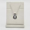 18K White Gold Diamond Pendant Necklace