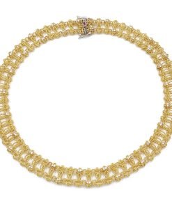 Pre-Owned Roberto Coin Barocco 18K Yellow & White Gold Necklace 228467AJCHXO