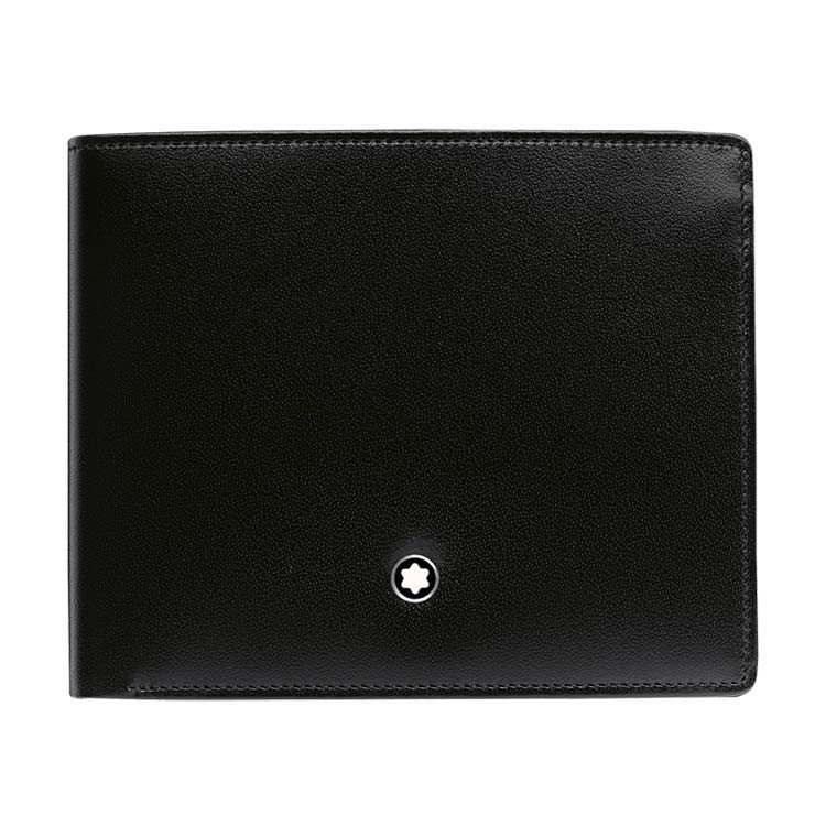 Montblanc Meisterstuck Black Wallet 6cc with Money Clip 5525