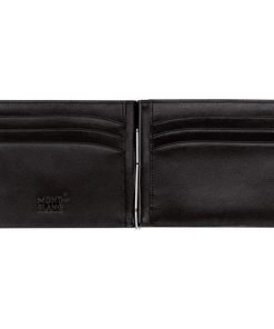 Montblanc Meisterstuck Black Wallet 6cc with Money Clip 5525