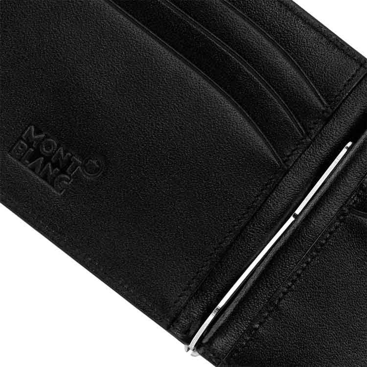 Montblanc Meisterstuck Black Wallet 6cc with Money Clip 5525