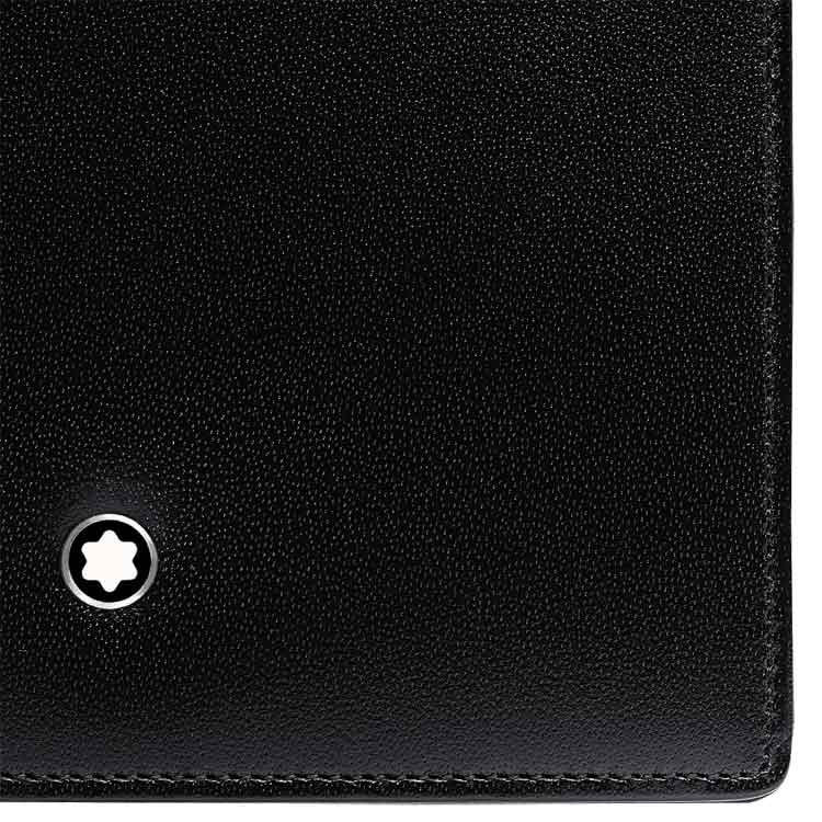 Montblanc Meisterstuck Black Wallet 6cc with Money Clip 5525