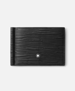 Montblanc 4810 Wallet 6CC with Money Clip Black 130925