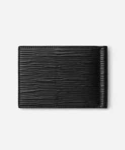 Montblanc 4810 Wallet 6CC with Money Clip Black 130925