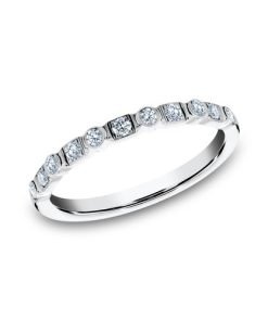 Benchmark 14K Rose Gold Stackable Ladies Diamond Wedding Band 522569014KW07