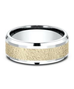 Two Tone men's wedding band CF81862514KWY