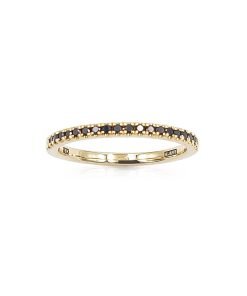 A.JAFFE 18K Yellow Gold Black Diamond Ladies Band WR1044/16