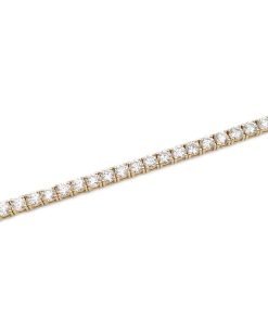 14K Yellow Gold Diamond Tennis Bracelet, 8.80ctw, 12.57g