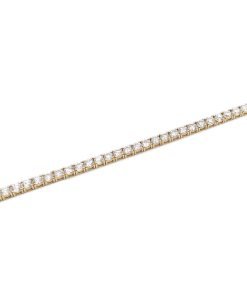 14K Yellow Gold Diamond Tennis Bracelet, 8.80ctw, 12.57g