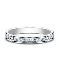 14K White Gold Ladies Diamond Wedding Band 51352314KW07