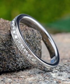 14K White Gold Ladies Diamond Wedding Band 51352314KW07