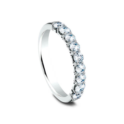 14K White Gold Ladies Lab Grown Diamond Wedding Band 593564314KW06.5