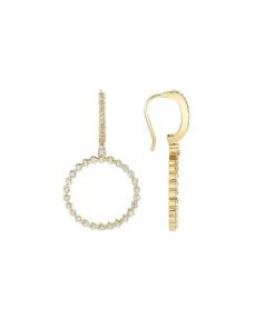 Michael M Cloud Ring Drop Earrings ER382
