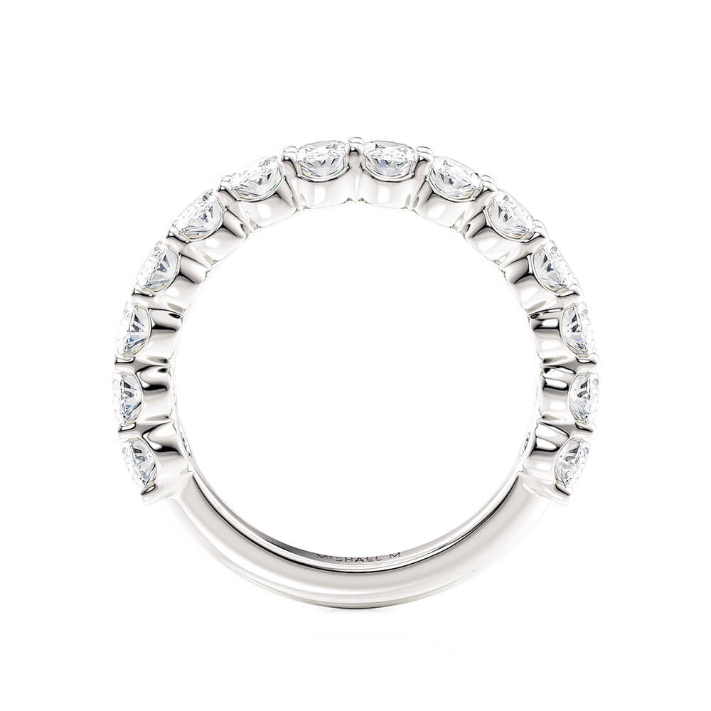 Michael M Ladies Oval Cut Diamond Wedding Band R795B