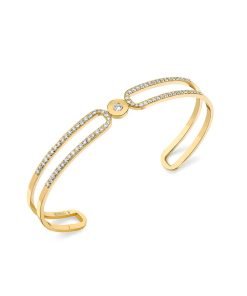 Michael M Pave Alignment Cuff Bracelet BR359PV
