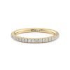 Michael M 18K Yellow Gold Halfway Ladies Wedding Band R804B