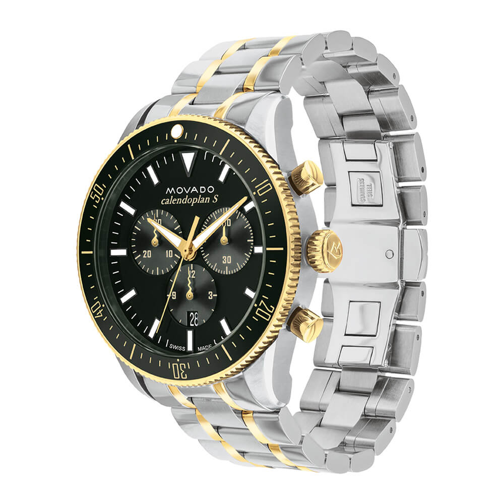 Movado Heritage Series Calendoplan S Green Dial Men's Watch 3650167