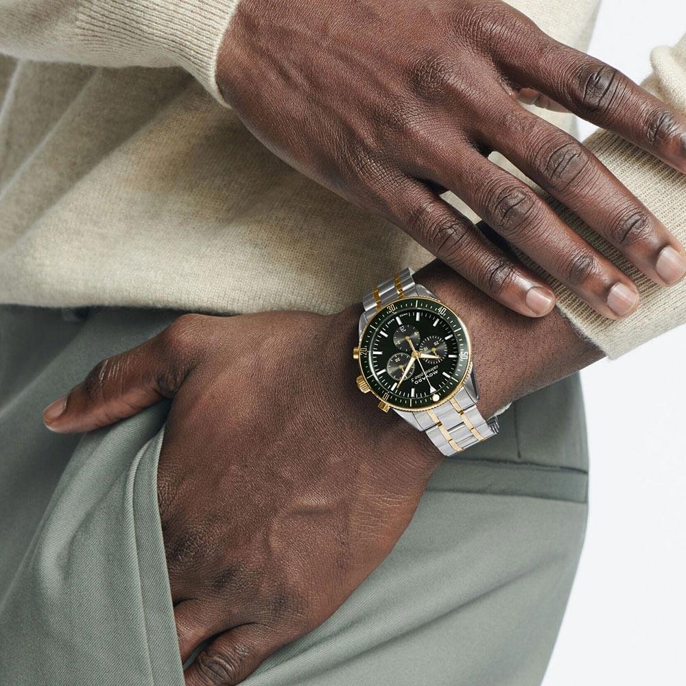 Movado Heritage Series Calendoplan S Green Dial Men's Watch 3650167