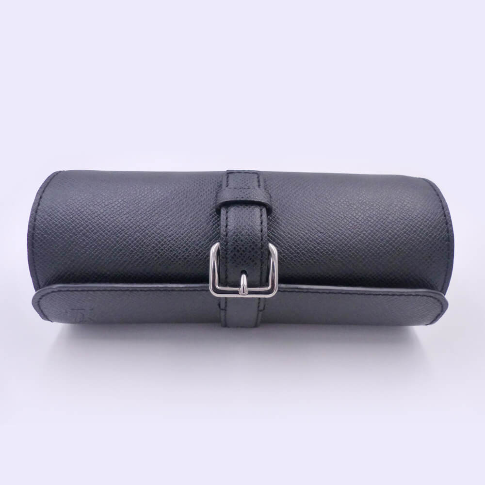 Louis Vuitton Ardoise Taiga Black 3 Watch Case