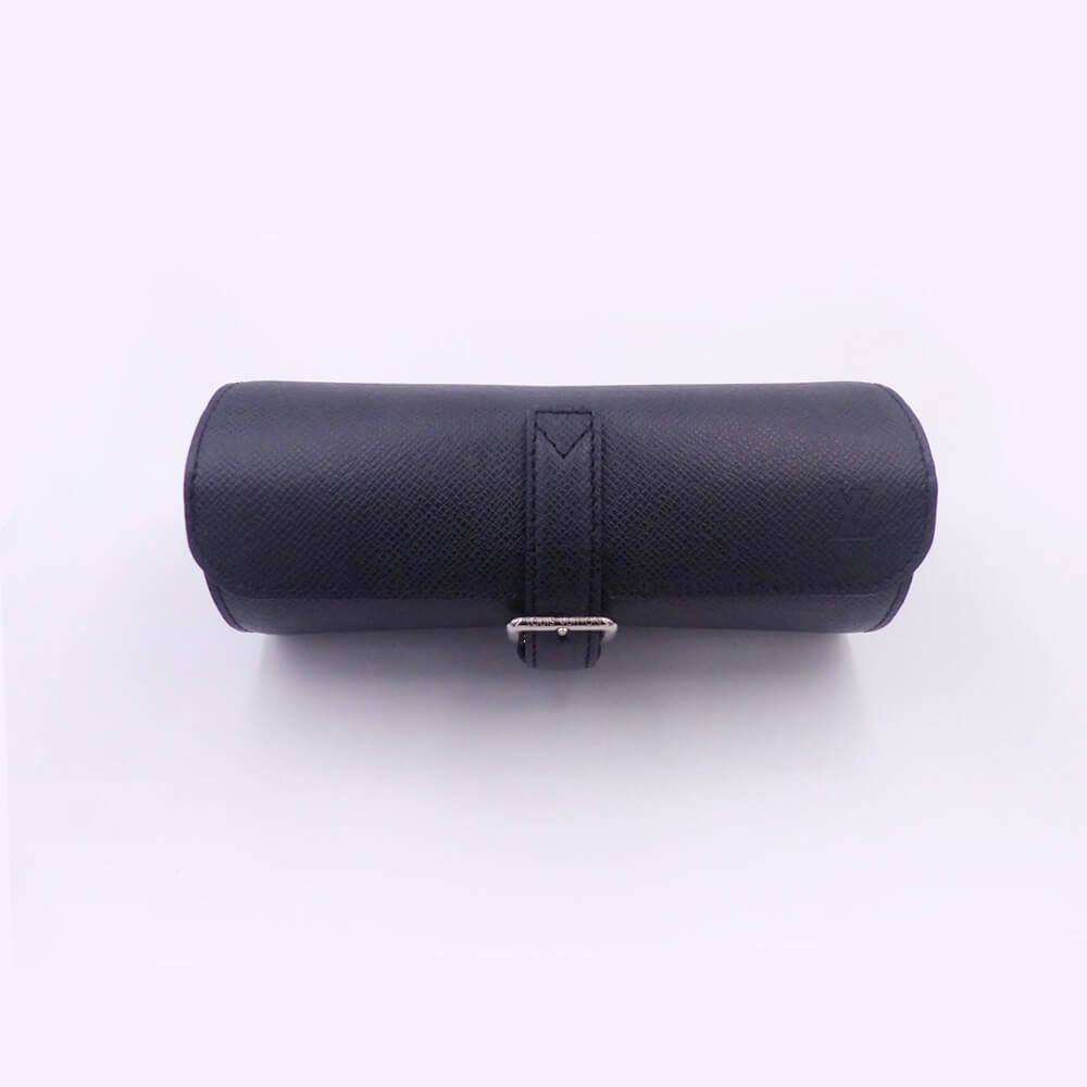 Louis Vuitton Ardoise Taiga Black 3 Watch Case