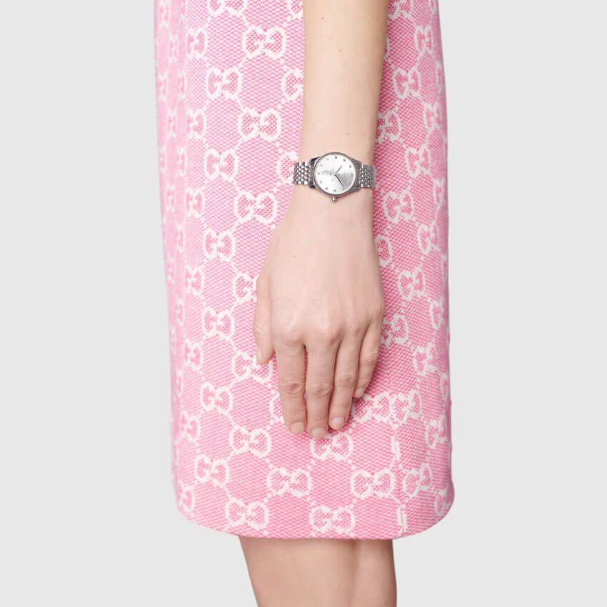 Gucci G-Timeless Silver Dial Bee Women's Watch YA1265019