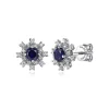 Gabriel Lusso Diamond and Blue Sapphire Stud Earrings EG14834W45SA