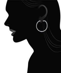 Diamond Hoop Earrings