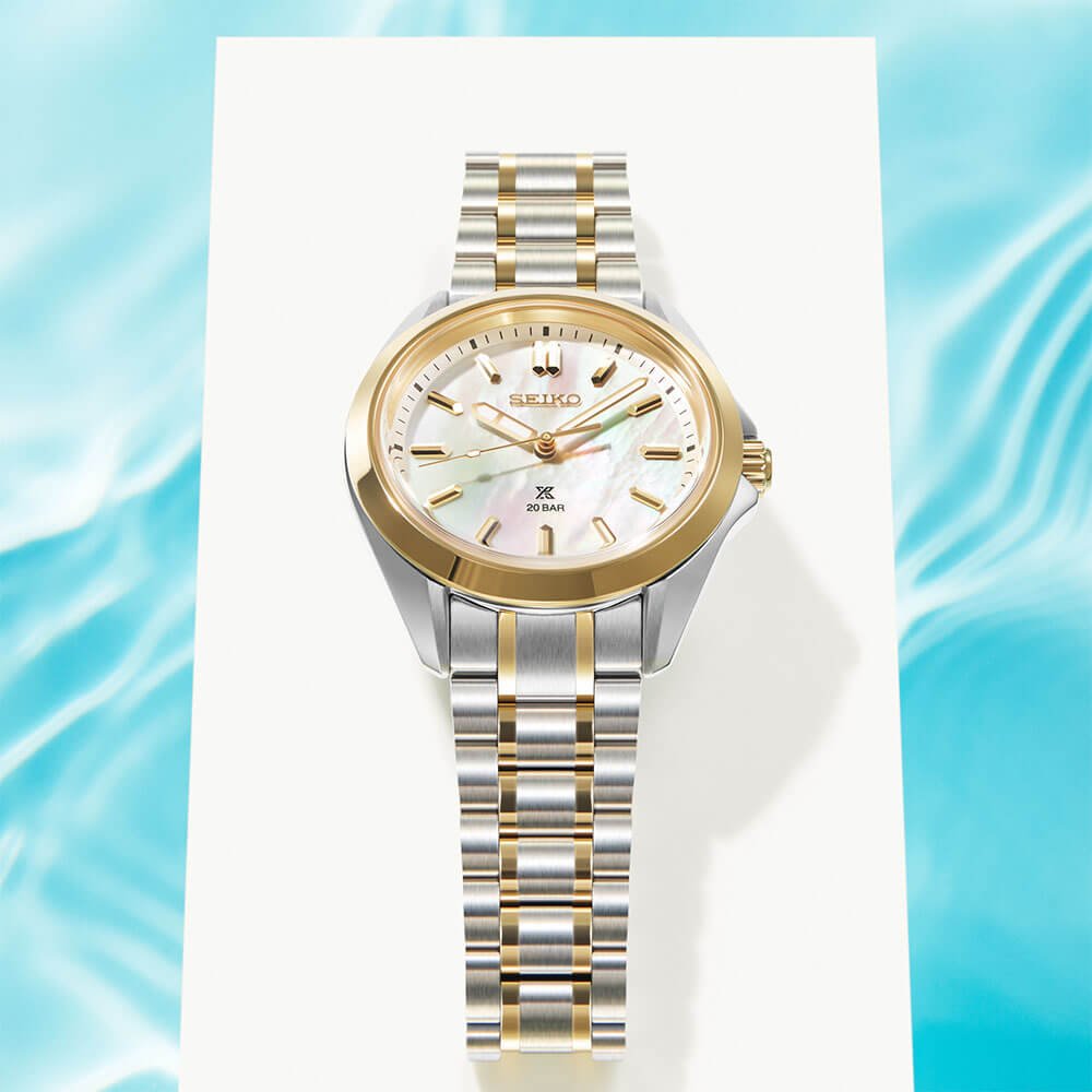 Seiko Prospex Sea Series Two Tone Quartz Women's Watch SUR608