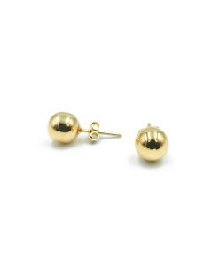 14K Yellow Gold 8mm Ball Stud Earrings 1.90g