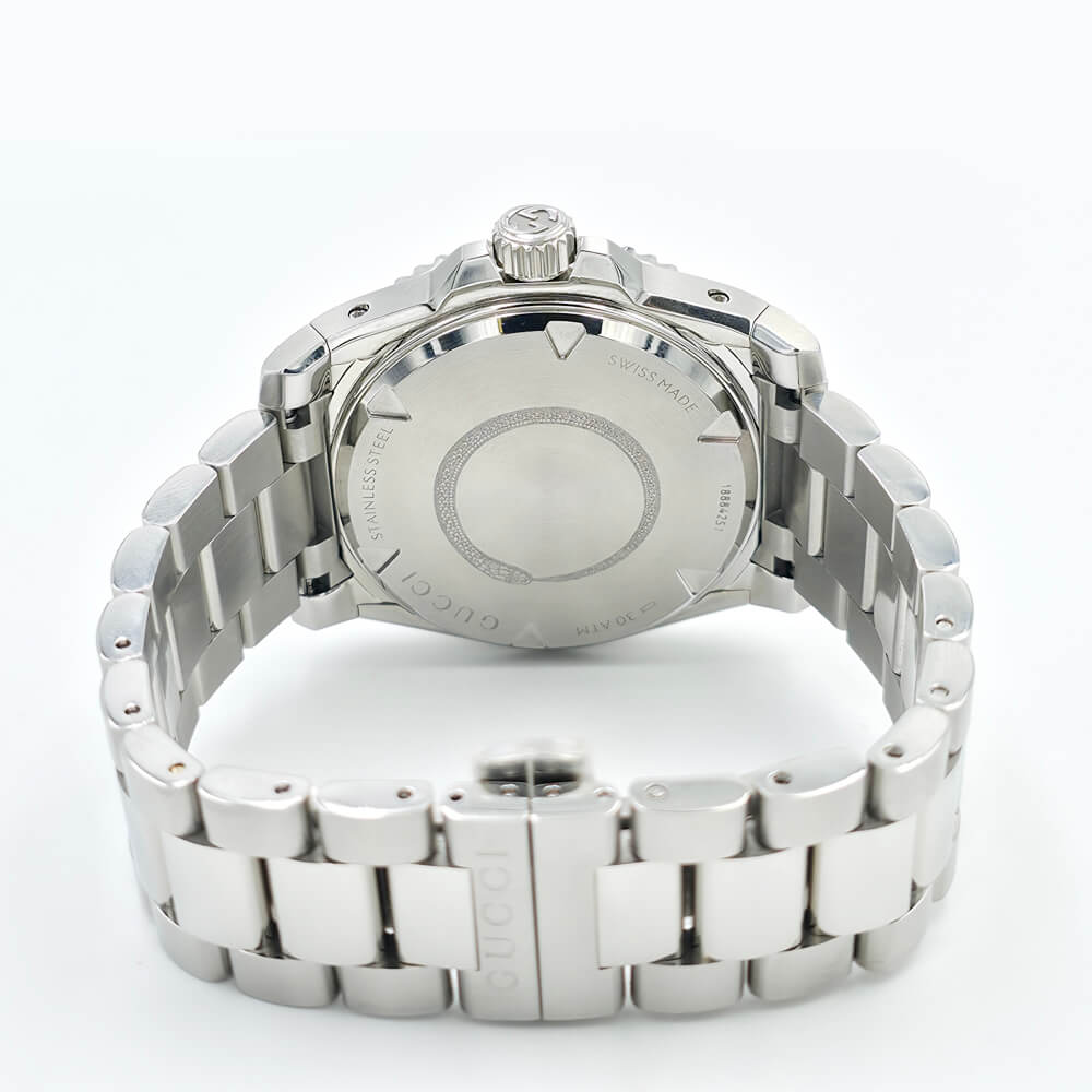 Gucci Dive Black Dial Stainless Steel Automatic Watch YA136353 - Image 6