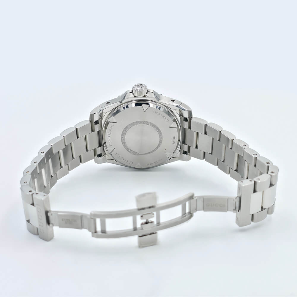 Gucci Dive Black Dial Stainless Steel Automatic Watch YA136353 - Image 7