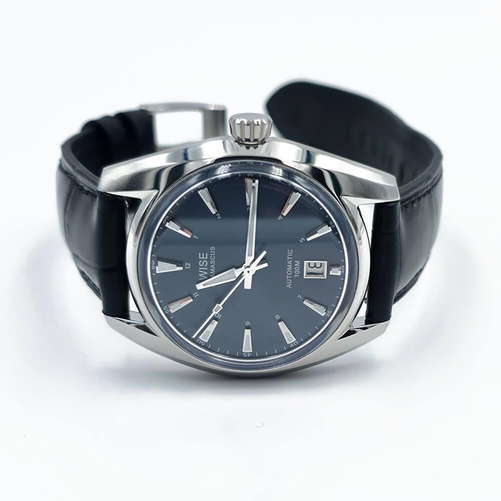 WISE ADAMASCUS AD760A Stainless steel Green-Blue Sunburst Dial Men's Watch