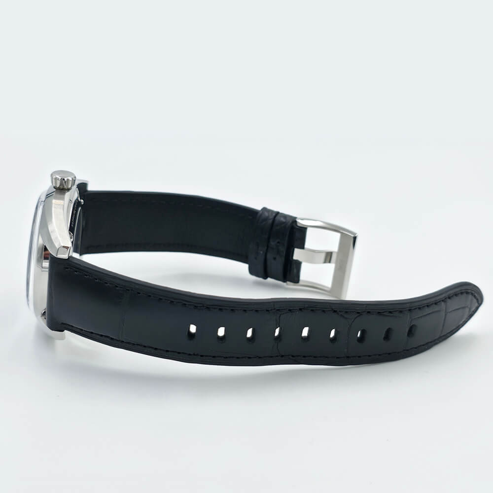 WISE ADAMASCUS AD760A black leather strap men's watch